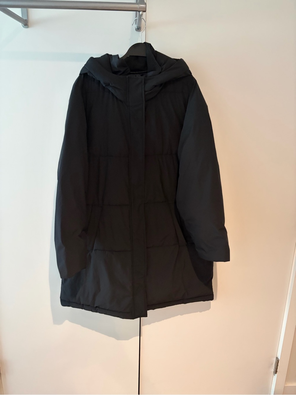 Reitmans Black Hooded Puffer Coat
